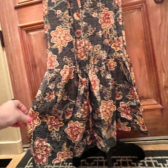 NWT MINK PINK FLORAL WRAP AROUND DRESS PUFF SLEEVE - Picture 8 of 16